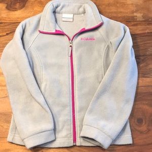 Girls Gray Columbia fleece